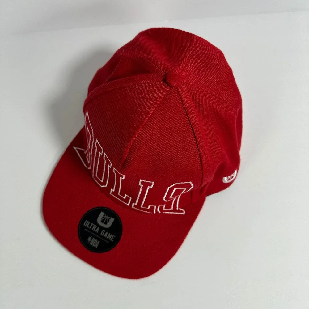 Chicago Bulls Ultra Game NBA Red Snapback Hat‎ Cap Adjustable Adult OSFM